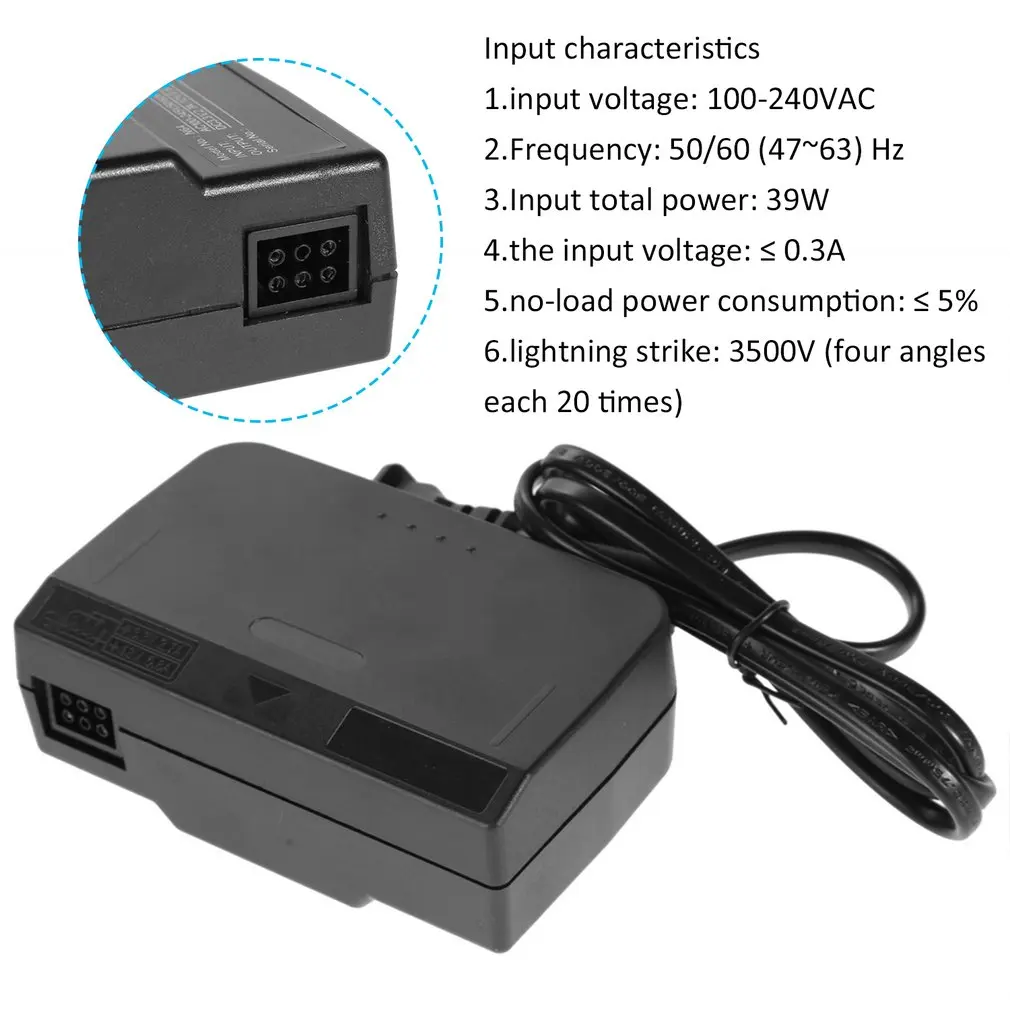 EU/US Plug Power Adapter Replacement Wall Power Supply AC 100V-240V Adapter Charger Cable Adaptor for Nintendo N64