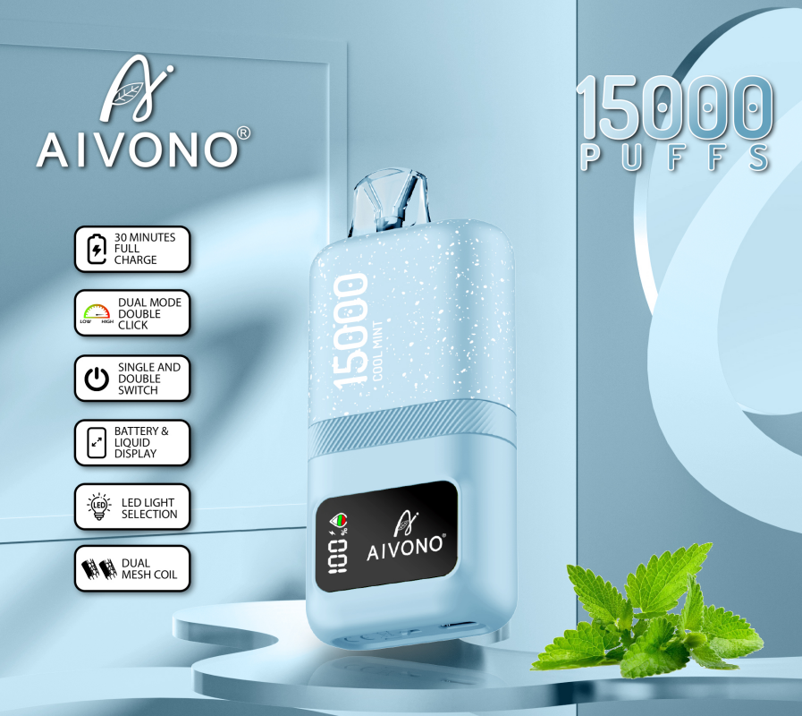 Wegwerpvape 15000 Puff Aivono Doel Magic Vaper 15k Puffs Kits 20ml Mesh Coil Dual Mesh Coil 5% Sterkte wegwerp E-sigaret