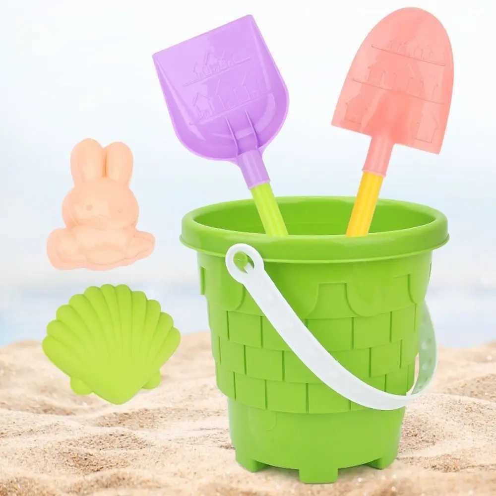 Sand Play Water Fun 1 ensemble ABS plage sable jouer jouets dessin animé léger plage seau jouets lapin Portable plage jouer jouets Sand Beach Game 240321