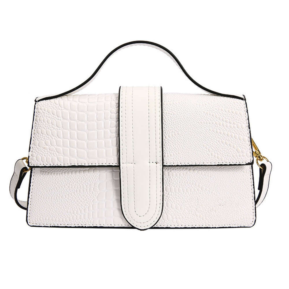 Shop Cheap 2024 New Niche and Stylish Small Square Bag High-end Letter Womens Single Shoulder Crossbody Carrying Handle Stick