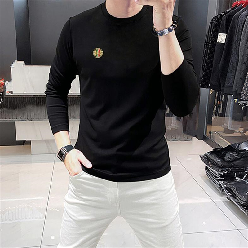 2024 Designer Brand Luxury Mens T Shirts Soft Cotton Long Hermes T-Shirts Summer Comfort Comfort Men's Clothing Apparel Tees Tshirts Storlek M-4XL