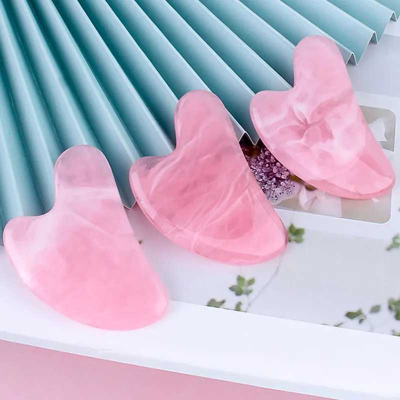 Masseur de visage Résine naturelle faciale jade melon sable machine de massage hydrothérapie grattoir melon sable planche de massage outil de beauté du visage Acupoint Acupuration 240321