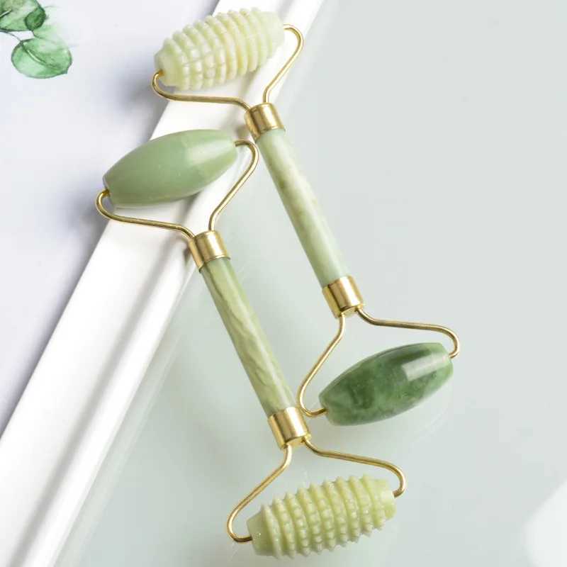 Face Massager Natural Jade Massage Guasha Scraper Roller Facial Care Body Beauty Enhancement Tightening Guasha Facial Massager Scraper Tool 240321