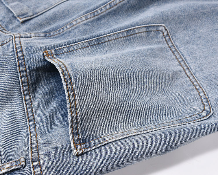 Kot pantolon kadın unisex 1: 1 en kaliteli sokak kıyafeti denim pantolon 2024