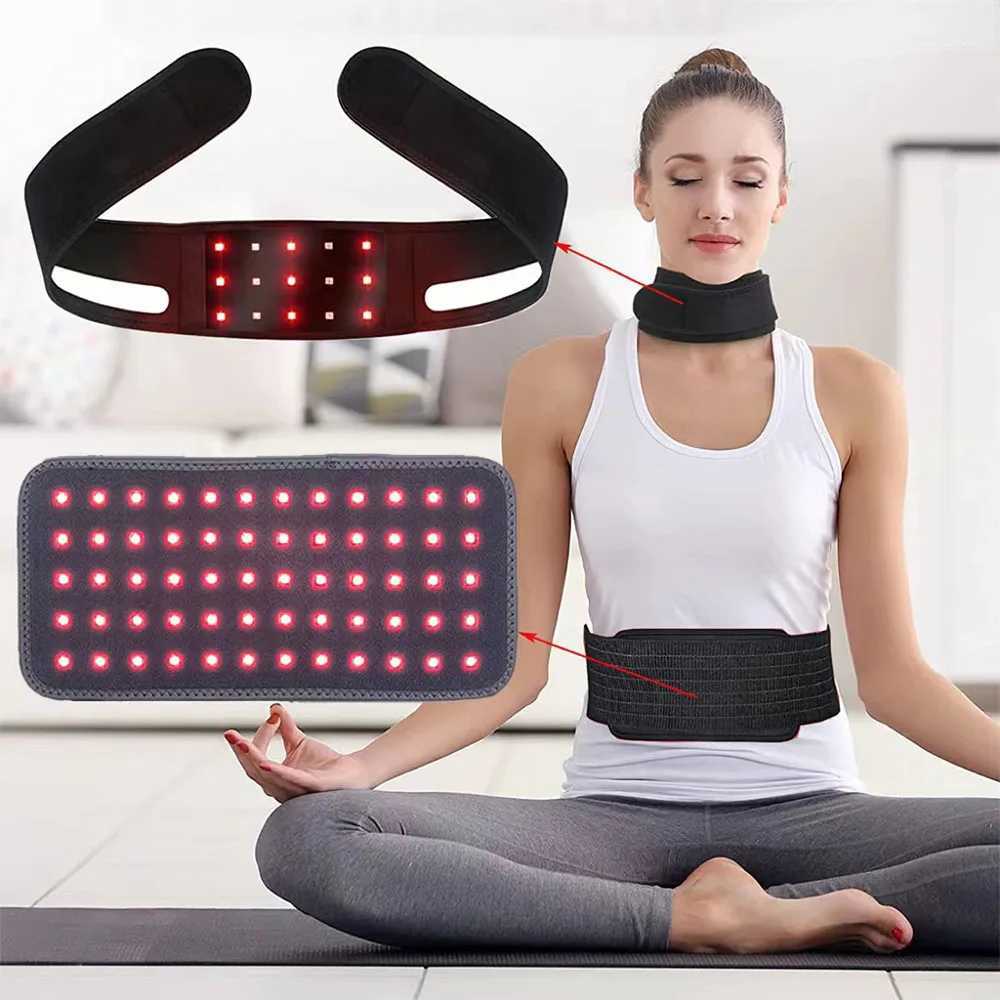 Ceinture minceur Soulagement de la douleur du corps entier Bande de lumière LED infrarouge rouge 660 850nm Emballage Brûlant les graisses Machine de perte de poids Taille Cou Poignet Menton Coussinets de protection pour les mains 24321