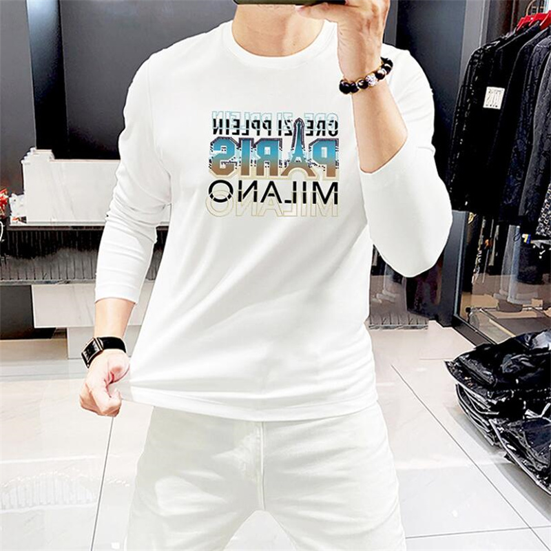 Новинка 2024 года, знаменитая мужская футболка высокого качества с длинным рукавом с надписью Hot Drill, круглым вырезом и коротким рукавом, черно-белая модная мужская и женская футболки, размер M-4XL