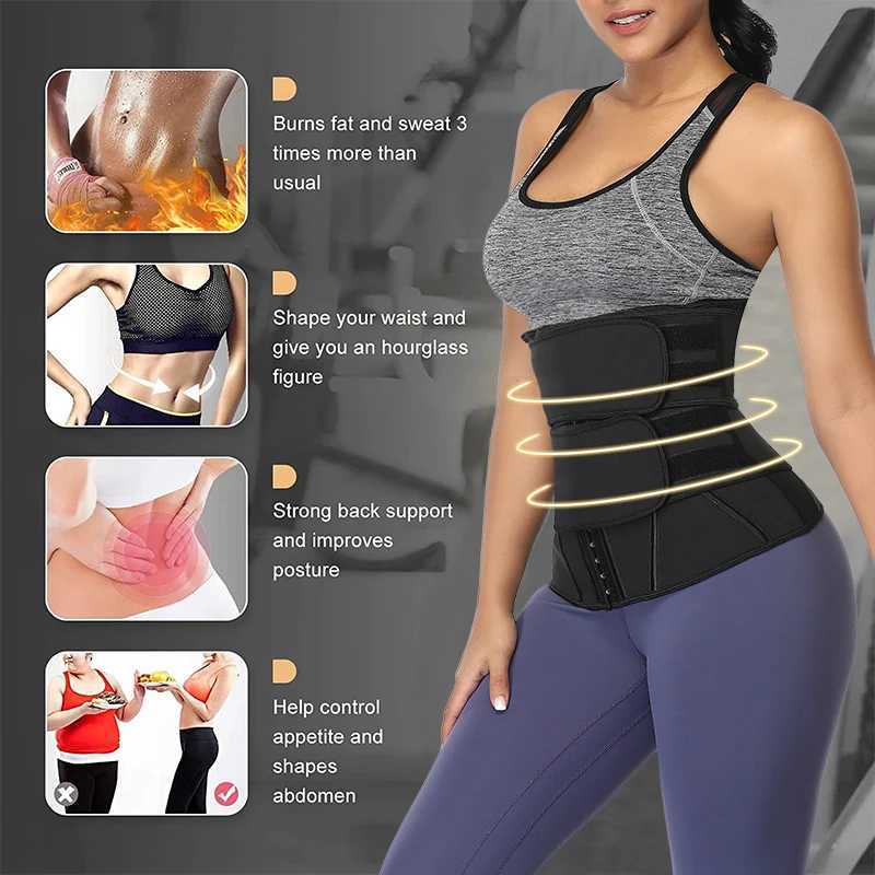 Afslankriem Neopreen sport taille strak korset taille rugsteun lichaamsvorm taille trainer verloren fitness zweetband gewichtsverlies riem taille trimmer 240321