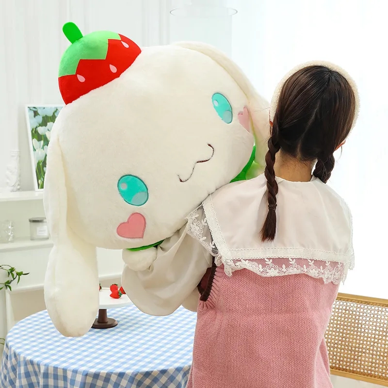 2024 Wholesale 45cm New Strawberry Kuromi Plush Toy Toy Cute Girls Pillow Flower Dress Melody
