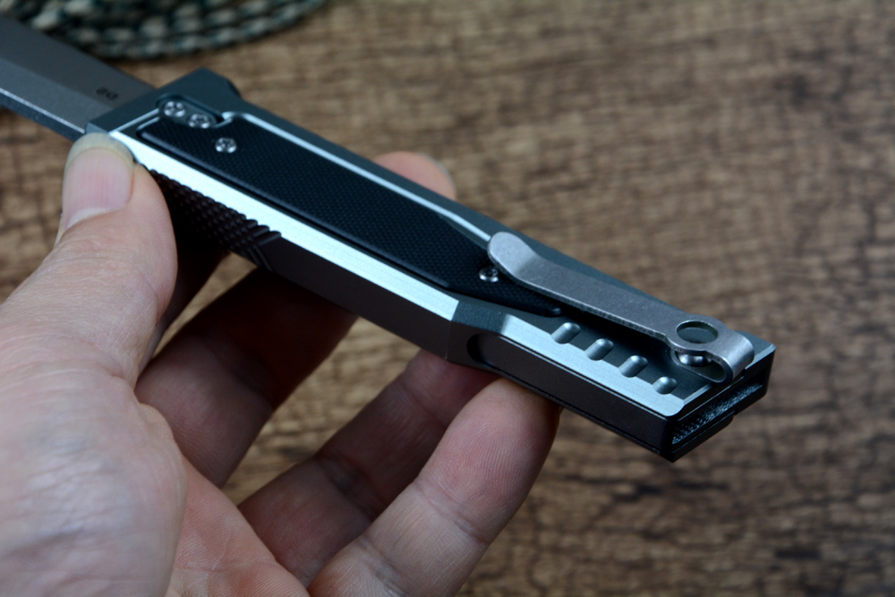 Exo Outdoor Gear Pocket Nóż D2 Blade T6 Aluminium uchwyt Flipper Flipper Solding Knife Self Obronę Taktyczne narzędzie