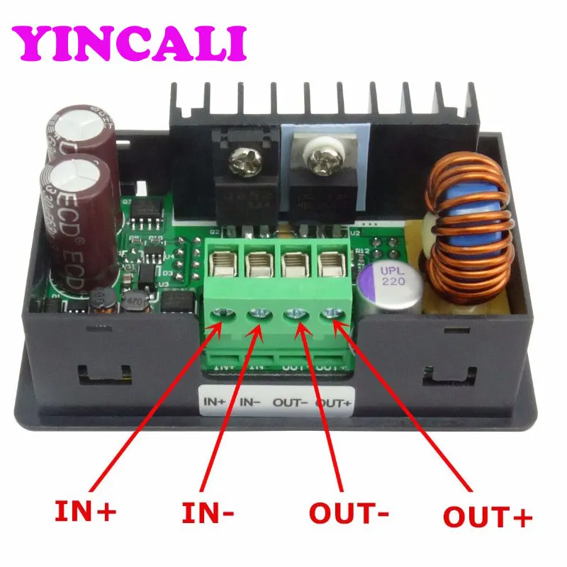 5 stks/partij DP50V5A Kleuren LCD Constante spanning stroom Step-down Programmeerbare Voedingsmodule Buck Voltage Converter Voltmeter