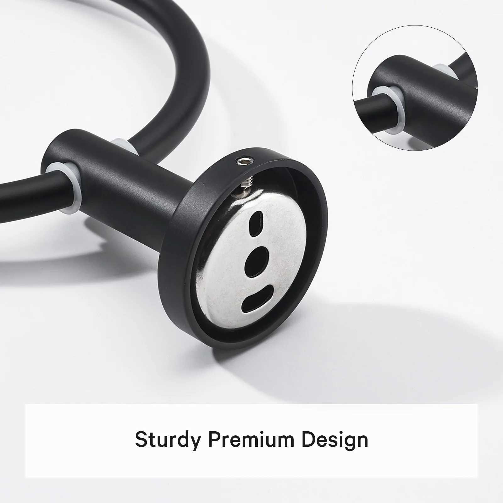 Towel Rings SARIHOSY Towel Ring Matte Black 304 Stainless Steel Wall Mounted for Home Hotel Bathroom Accessories 240321