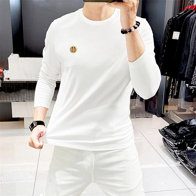 2024 Designer Brand Luxury Mens T Shirts Soft Cotton Long Hermes T-Shirts Summer Comfort Comfort Men's Clothing Apparel Tees Tshirts Storlek M-4XL