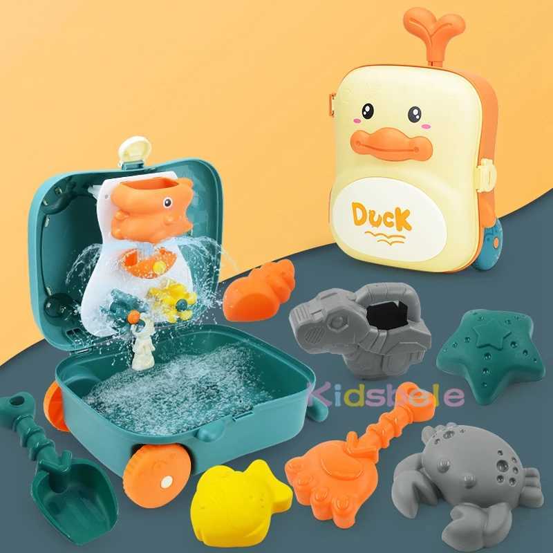 Sand Play Water Fun Kids Beach Toys Baby Beach Play Toys Sandbox Kit Summer Toys Peach Associory Sand Water Game Toy Bath For Baby 240321