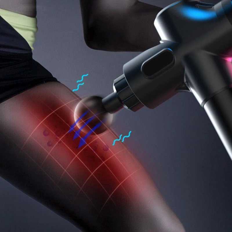 Massage Gun Deep Tissue Muscle Massage Gun BRUSHLESS Body Shoulder Neck Massager Exercising Athletes Relaxation Slimming Pain Relief 240321