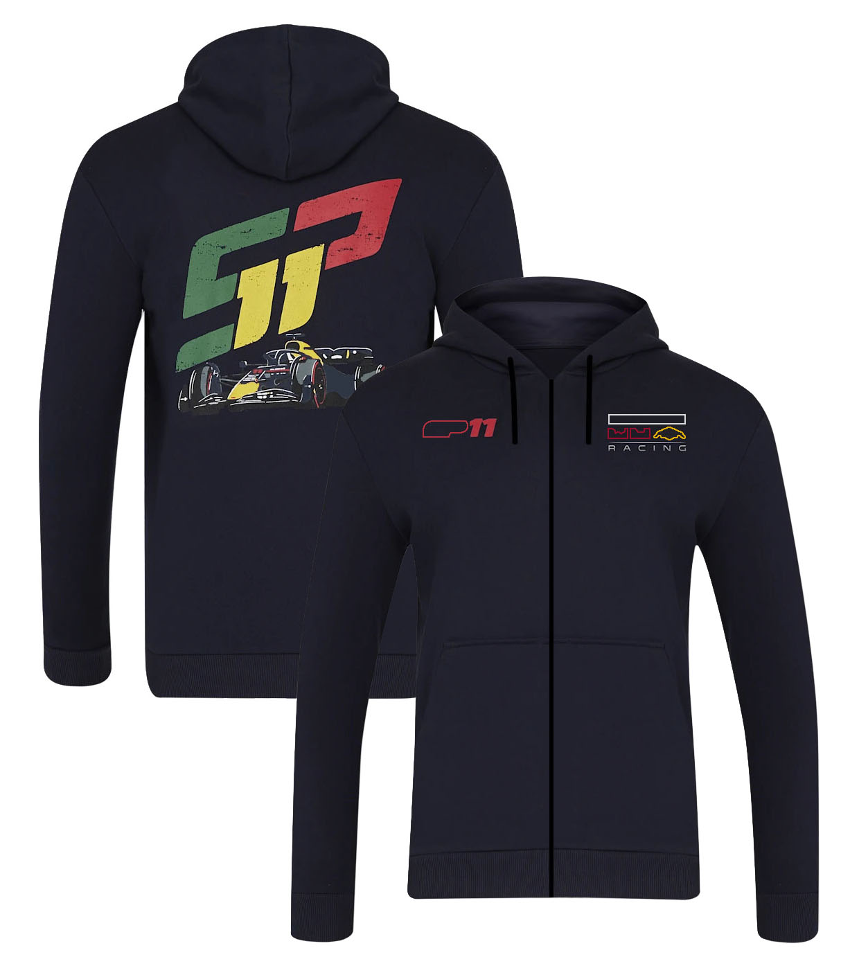 2024 F1 Team Racing Hoodie Formula 1 Driver Fan Hoodie Race Sports Brand Men's Women Full-length Zip Hoodie Casual Hooded Sweatshirt