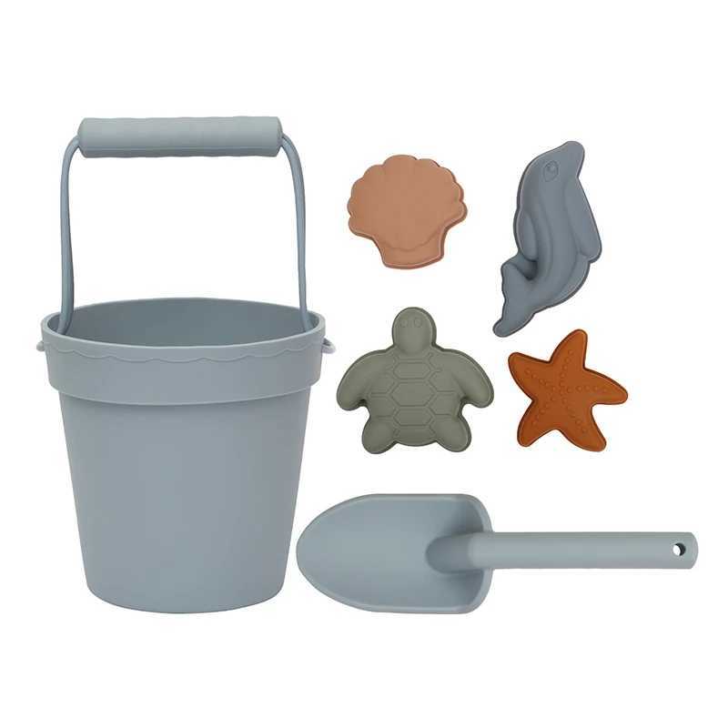 Jeu de sable eau amusant jouets de plage d'été pour enfants ensemble de bac à sable en silicone souple jouet de jeu de plage pour envoyer des enfants jouer à la plage outils de jeu d'eau de sable 240321