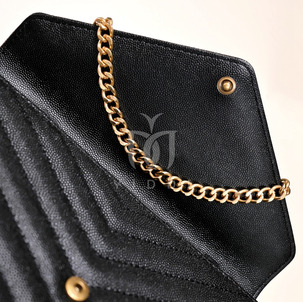 Sac de créateur mode dames chaîne bandoulière V grain cuir sac à bandoulière fourre-tout de luxe classique enveloppe sac noir moyen téléphone pochette portefeuille charme de sac