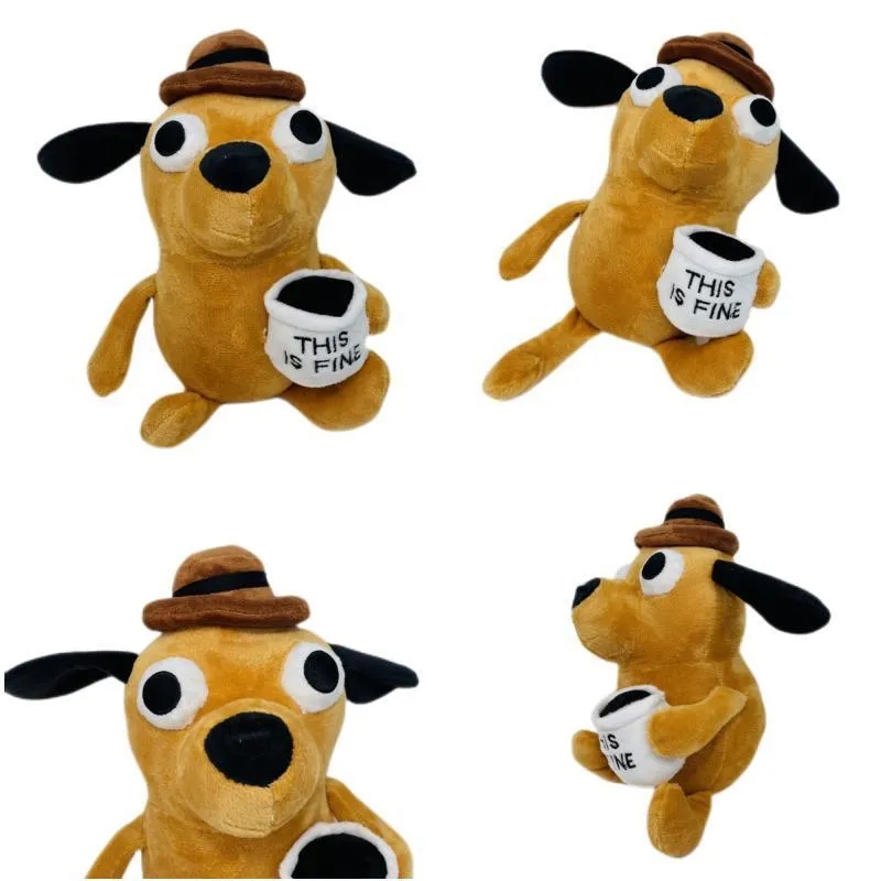 2024 Wholesale Cute Hat Dog Plush Toy Children's Game Playmate Holiday Gift Doll Hine Prizes