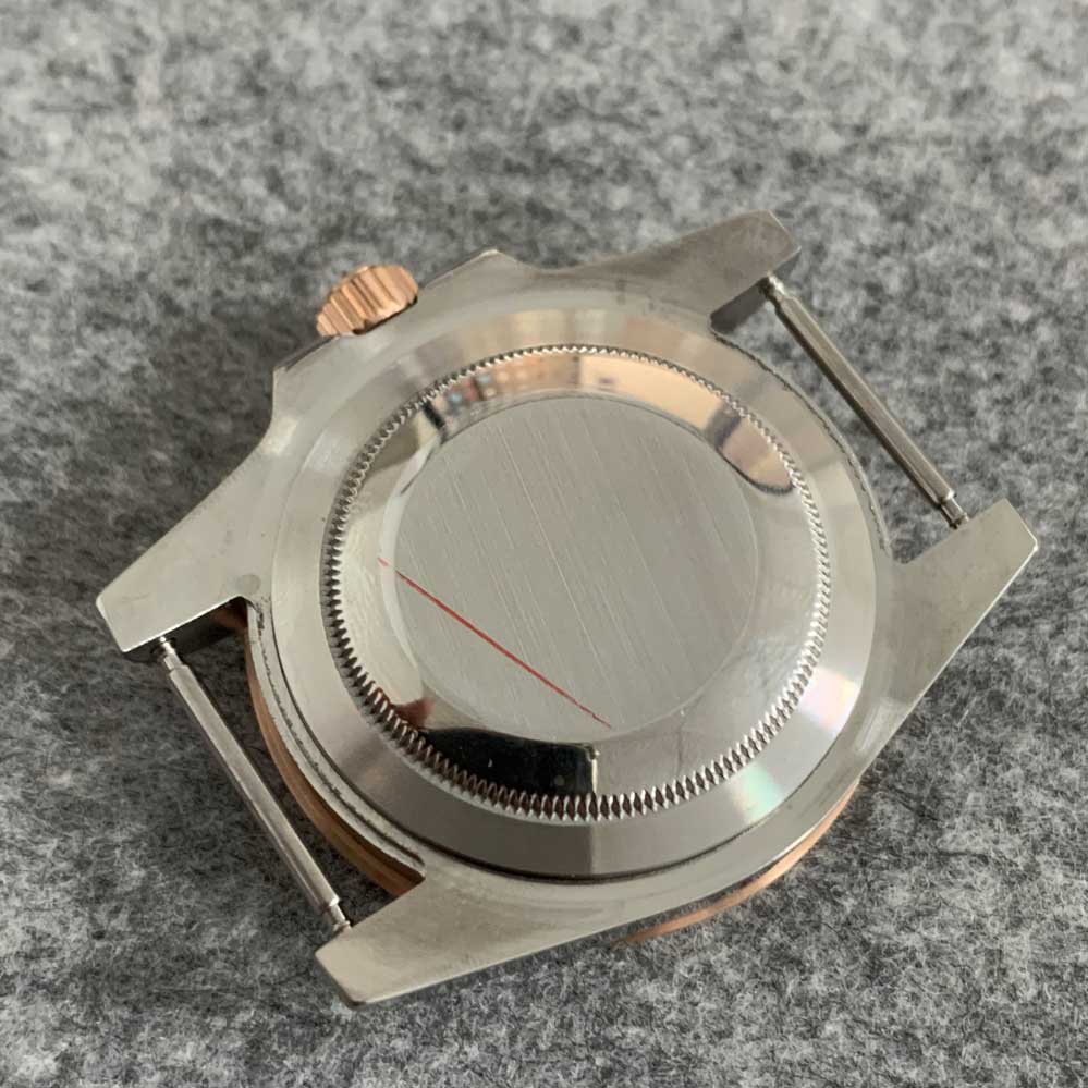 SUB gouden kast 316L roestvrij staal 40 mm saffierglas Geschikt voor NH35/36 uurwerk