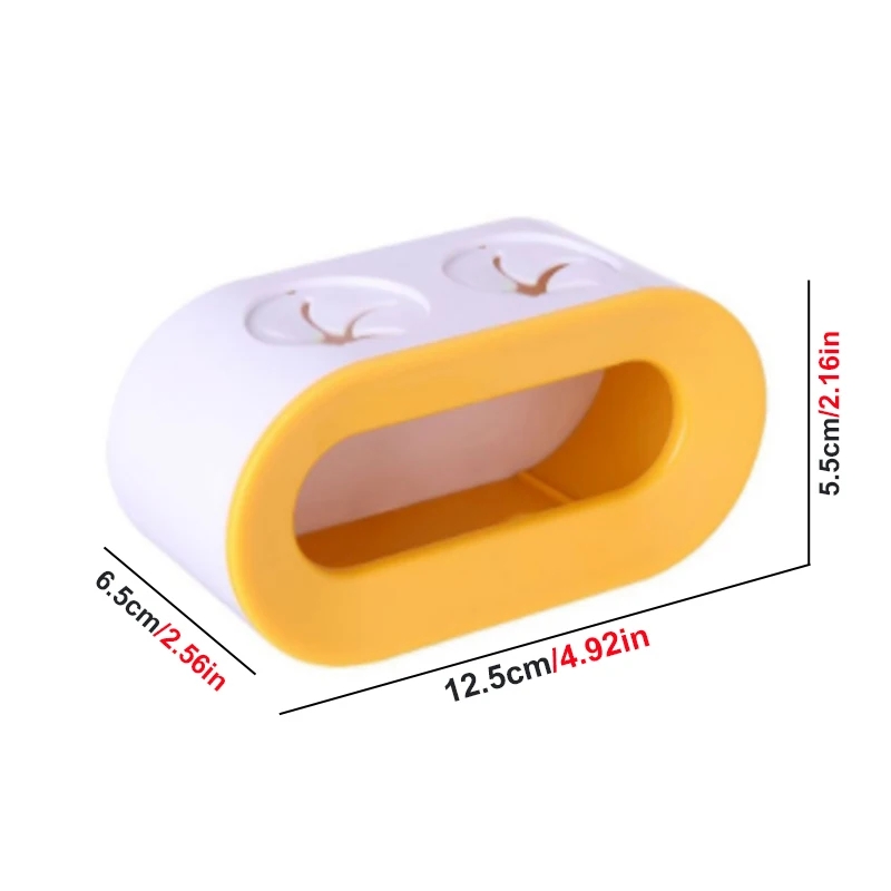 Elektrische Zahnbürstenhalter Doppelloch Selbstklebender Ständer Rack Wandhalter Aufbewahrung Platzsparendes Badezimmerzubehör YFA2044