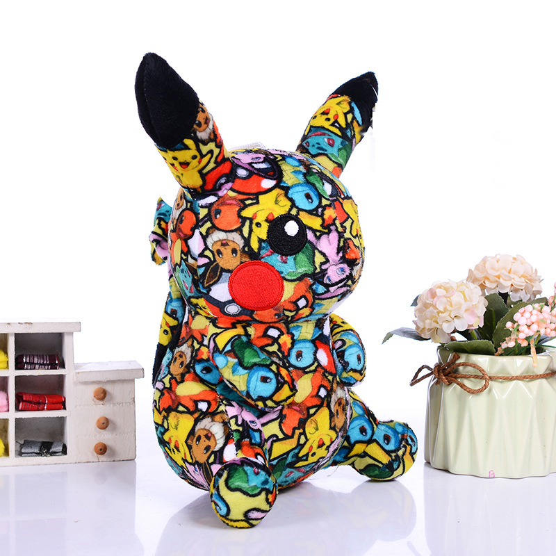 Factory wholesale price 3 styles 20cm Bikachu plush toys animation film and television peripheral dolls children's gifts