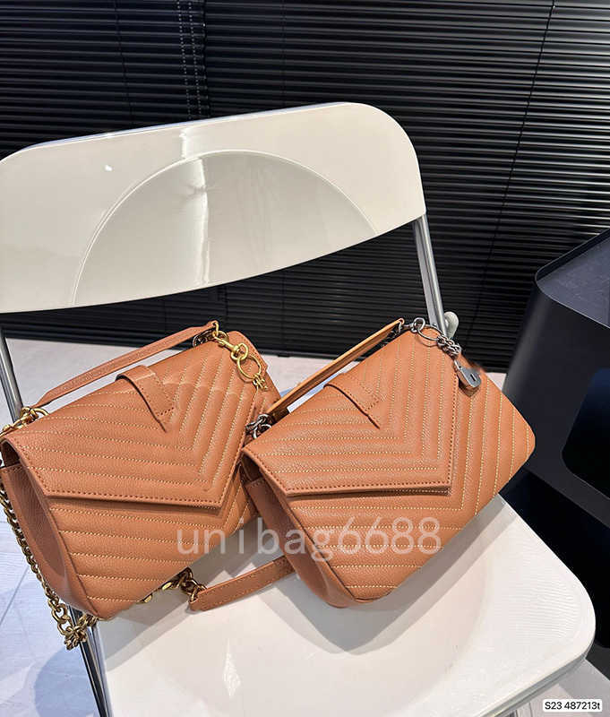 Women's luxury elegant Messenger Bag V lattice handbag Gold label Silver label summer new fashion shoulder bag YY2024 simple