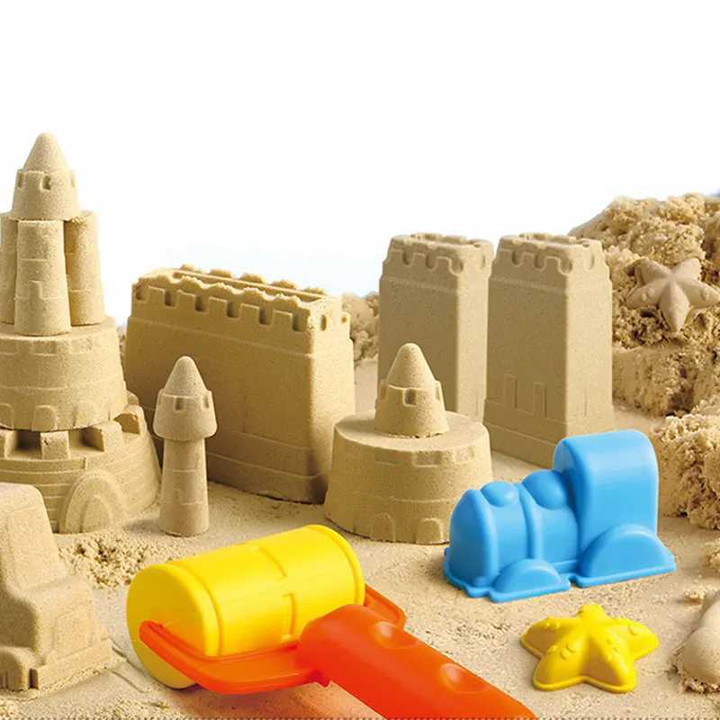 Jeu de sable eau amusant enfants jeu d'intérieur sable plage jouet sac de rangement pelle à sable outil moule ensemble ciel étoilé sable intérieur château plage bac à sable jouets nouveau 240321