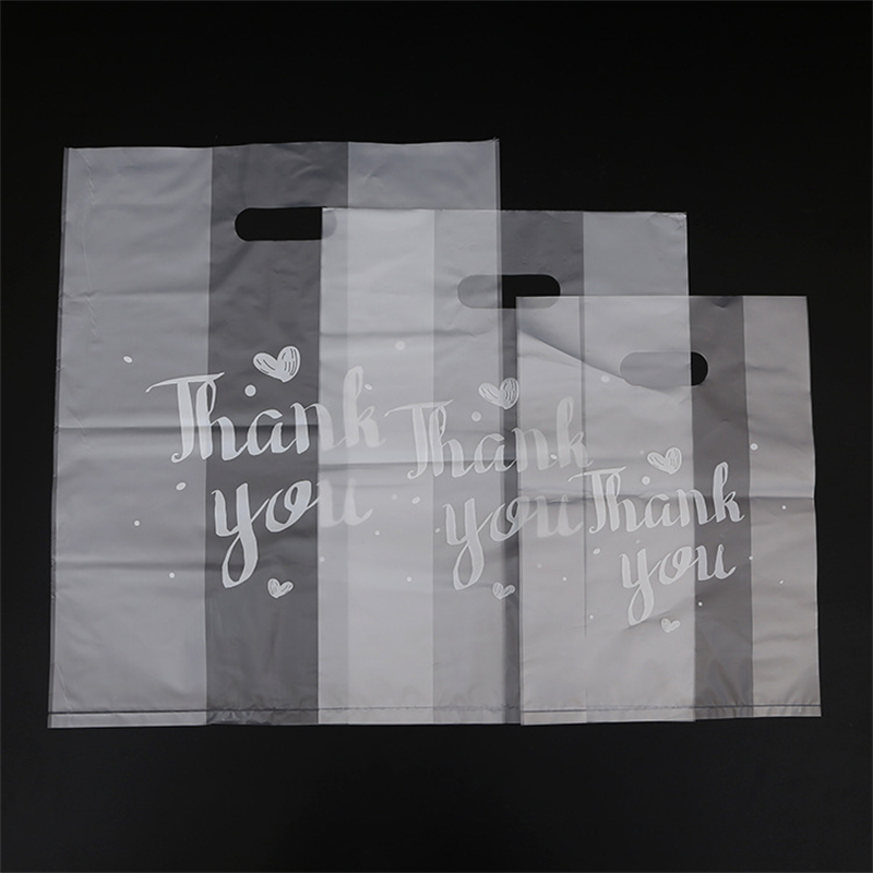Gift Wrap Thank You Plastic Gift Bag Storage Shopping Bags with Handle Party Wedding Candy Cake Wrapping