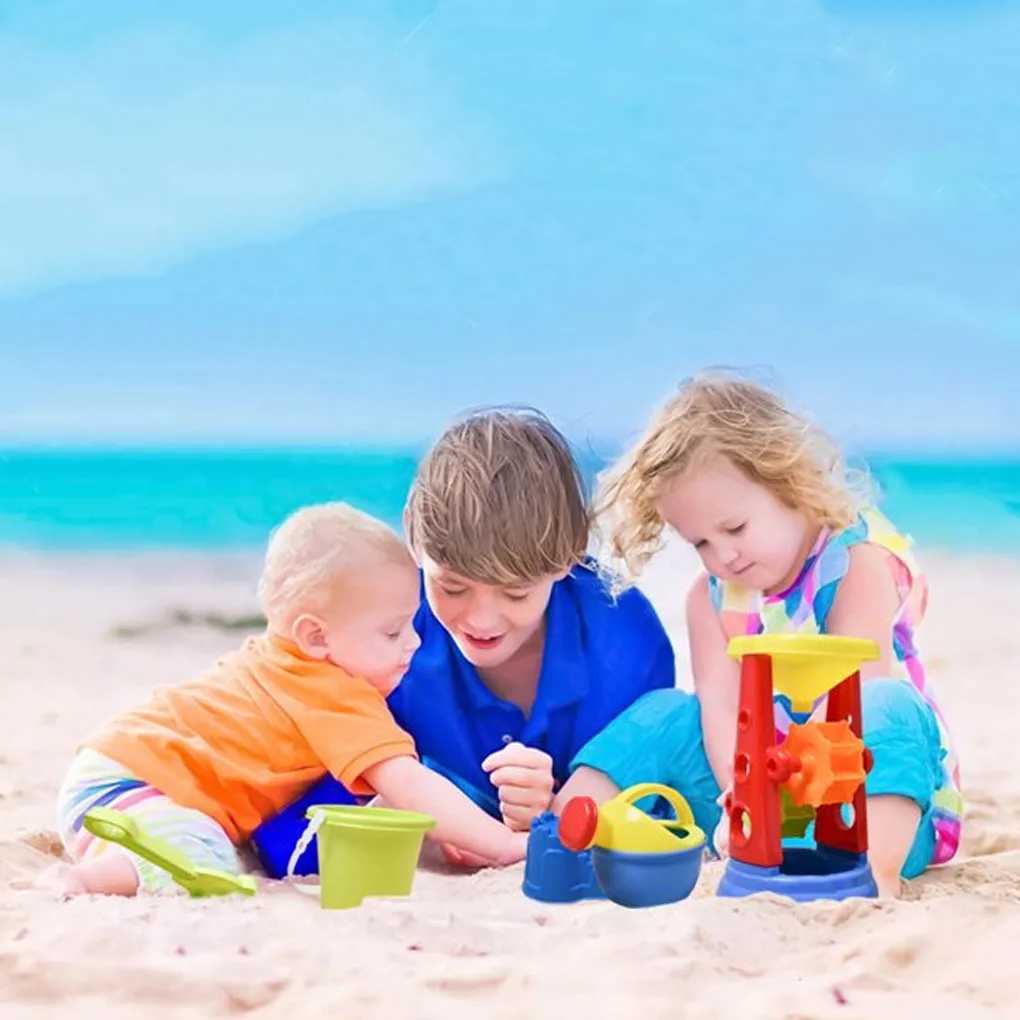 Giochi con la sabbia Divertimento acquatico Giocattolo bambini Sabbia da spiaggia Giocattoli genitore-figlio Kit secchiello paletta educativo precoce 240321