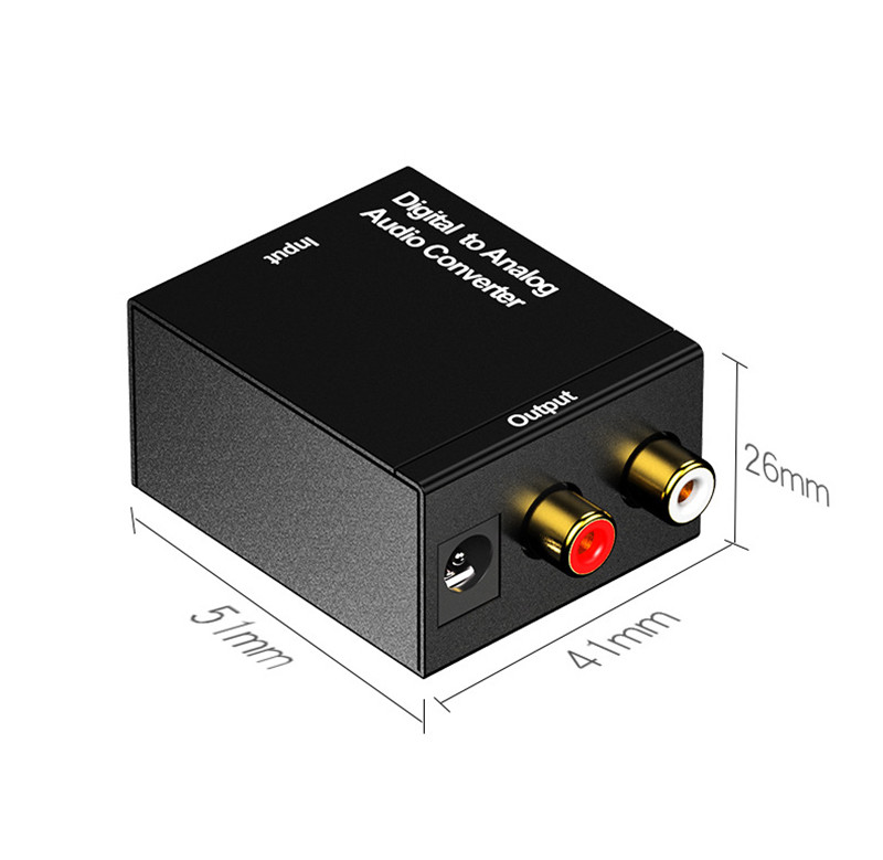 Digital Adaptador Optic Coaxial RCA TOSLINK 신호에 아날로그 오디오 변환기 어댑터 케이블