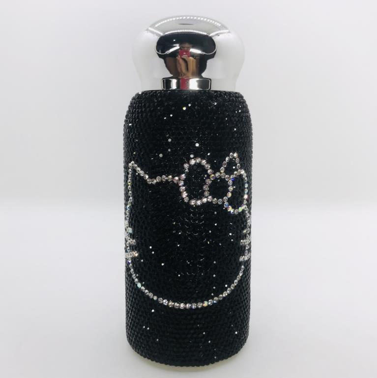 Bottiglie di strass piene di marca di lusso Tazza thermos in acciaio inossidabile 304 regalo di fascia alta