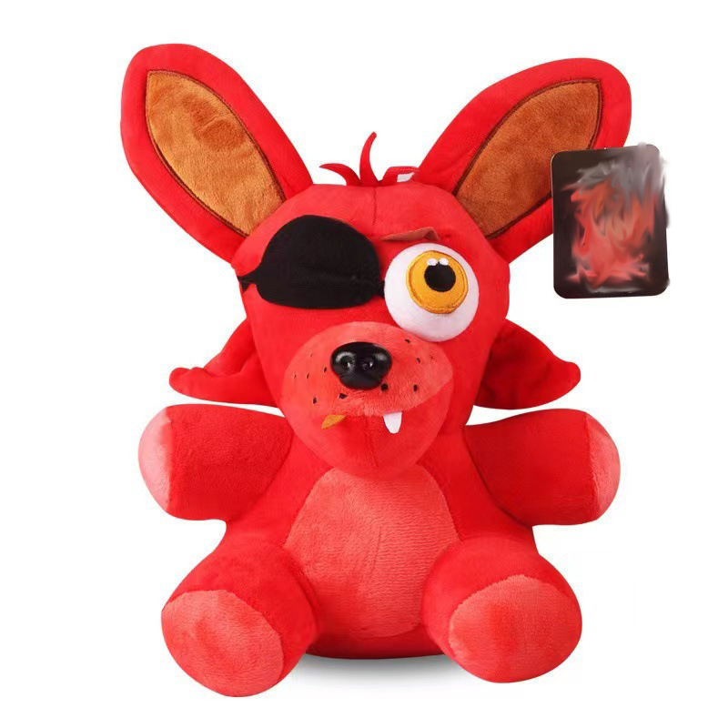 Factory wholesale 4 styles of 18cm FNAF plush toy bear fox rabbit duck game surrounding dolls children's favorite gifts