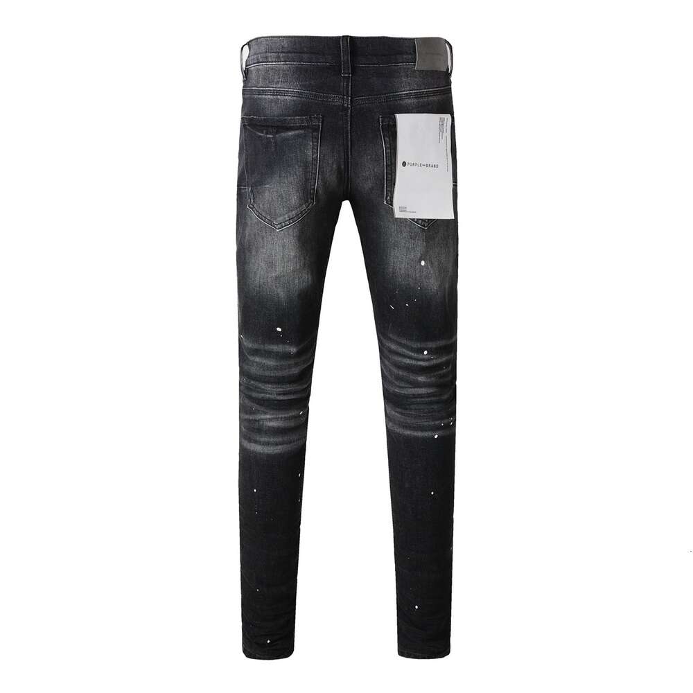 Purple Bxxxd Jeans with American High Street Paint Distressed