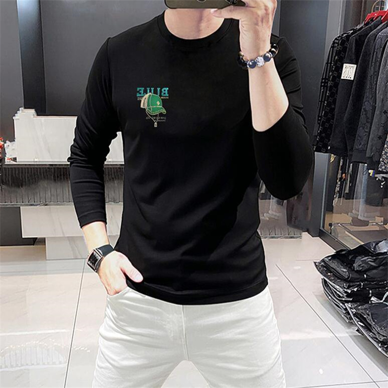 Luxe Hotsales 2024 Hommes Casual T-shirt Designers Hommes Femmes Vêtements Noir Blanc T-shirts À Manches Longues Femme Lettre Hot Drill Hip Hop Streetwear T-shirts Taille M-4XL