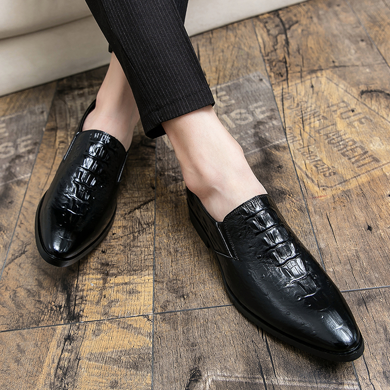 Chaussures en cuir à motif Crocodile pour hommes, mocassins de luxe, chaussures habillées pour affaires, grande taille 38-46