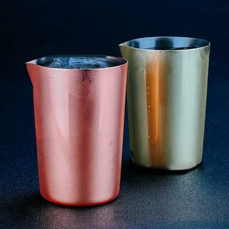 Outils de bar Boîte à mélanger en acier inoxydable Verre à mélange de 500 ml Préféré par les professionnels et les amateurs Préparez vos propres cocktails spécialisés 240322