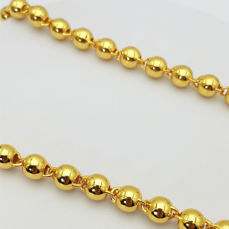 Collier rempli d'or véritable 18 carats pour femmes, chaîne O 58CM, pendentif, bijoux fins, boîte remplie d'or non incluse