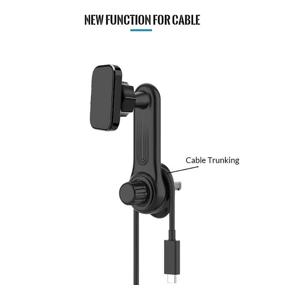 Suportes de montagem de telefone celular Suporte magnético universal para telefone de carro Suporte de ventilação de ar Cilp Stand Tablet Mount Acessórios de telefone celular Suporte de carro magnético 240322