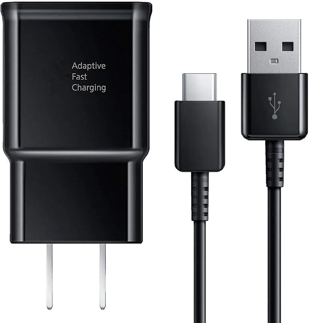 Schnellladendes USB-Wandladegerät 1,2 Meter USB-Typ-C-Kabel für Samsung Galaxy S8 S10 S20 S22 S23 S24 Xiaomi Huawei