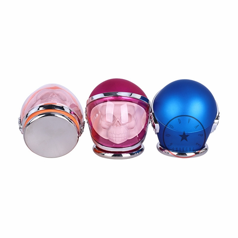 Colorful Outer Space Skull Zinc Alloy Smoking Dry Herb Tobacco Grind Spice Miller Grinder Crusher Grinding Shredder Chopped Hand Muller Portable Pipes Accessories