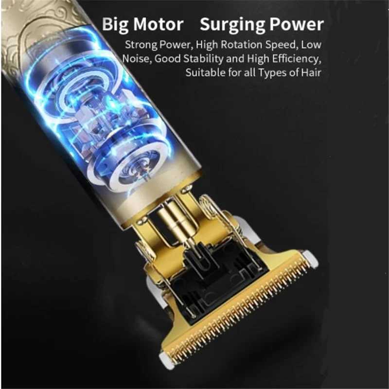 كهربائية Shavers Electric 0.1mm لحية القطع لرجال Mens Facial Beauty Hair Clip مع صفر فتحة تلاشي الجانب الرقبة الموقد مقطع الشعر 240322