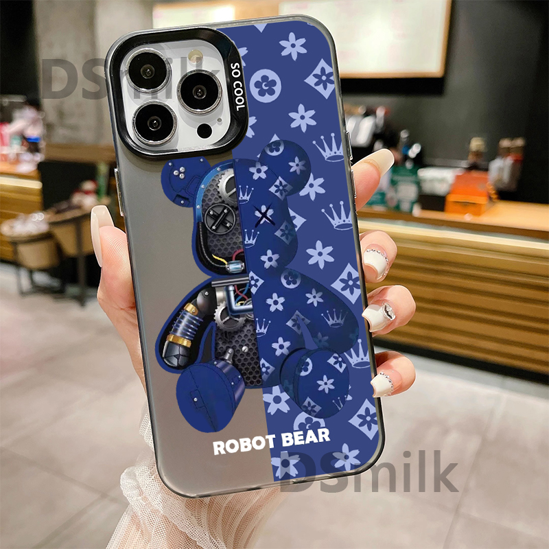 iPhone 15 14 13 Pro 12 11 Pro XS X XR Max Aurora 하드 PC TPU 케이스 뒷 표지에 대한 인기있는 베어 폰 케이스