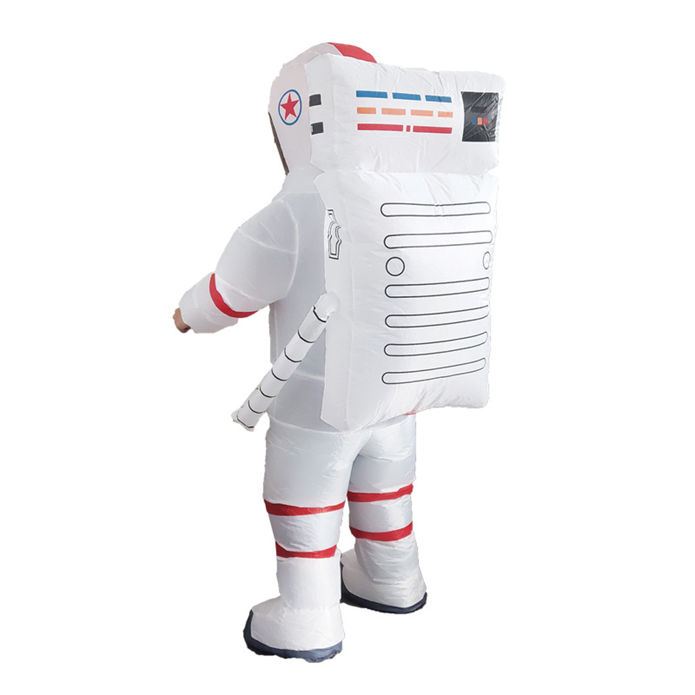 Unisex Inflatable Astronaut Costume Cosplay Kindergarten Performance Fancy Dress Halloween Cartoon Carnival Party