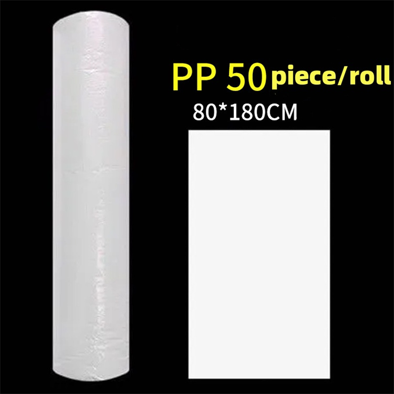 Disposable non-woven sheets 80cm x 180cm 30g for massage,home, spa, beauty, disposable paper roll 2 rolls,50 sheets roll