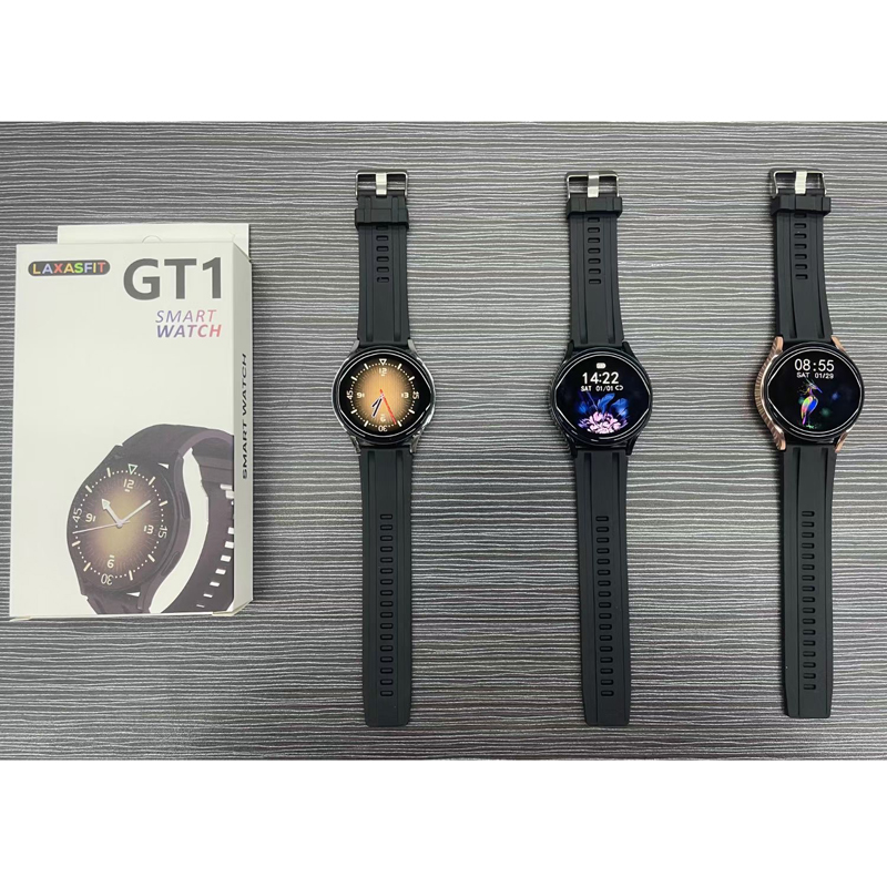 GT1 montre intelligente HD entièrement tactile écran rond montres Bluetooth musique appel Reloj Inteligente Fitness Tracker surveillance de la fréquence cardiaque Smartwatch