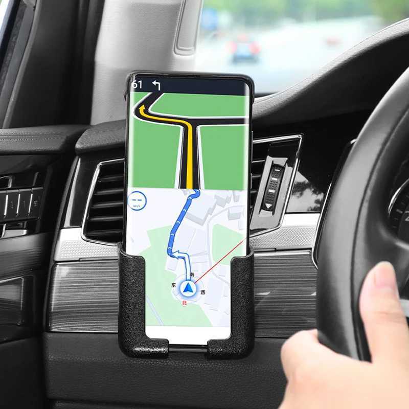 Cell Phone Mounts Holders Phone Holder in Car Adjustable Width Self-adhesive Car Cell Phone Holder Stand GPS Display Bracket Universal Car Mount Cradle 240322