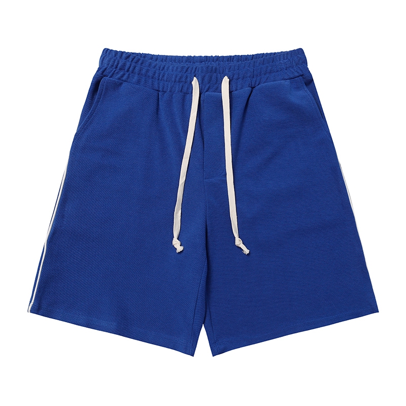 Shorts casuais de verão masculino mulher solta moda joggers shorts azul branco preto