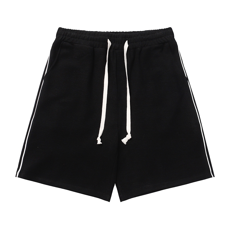 Shorts casuais de verão masculino mulher solta moda joggers shorts azul branco preto