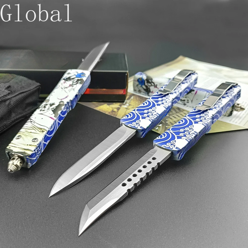 UT KNIFE Ultra Geisha Storm Assisted Open Folding Knife D2 Blade T6-6061 Aluminum Handle Hunting Camping Survival Tactical Outdoor EDC