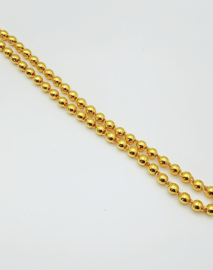 Echte 18-Karat-Gold-Filled-Halskette für Damen, O-Kette, 58 cm, Halsketten-Anhänger, edler Schmuck, Gold-Filled. Box nicht im Lieferumfang enthalten